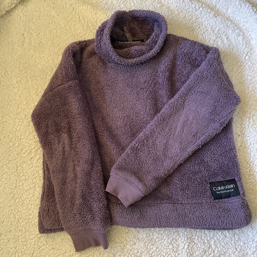 Calvin Klein Women's Purple Cowl Neck Sweater